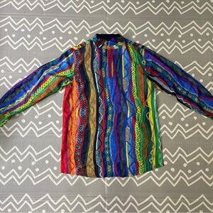 Coogi silk shirt funky jacket